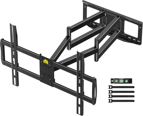 Vista 12 de FORGING MOUNT Soporte de pared de TV inclinable resistente para televisores grandes de 47 a 120 pulgadas, soporte de TV de perfil bajo