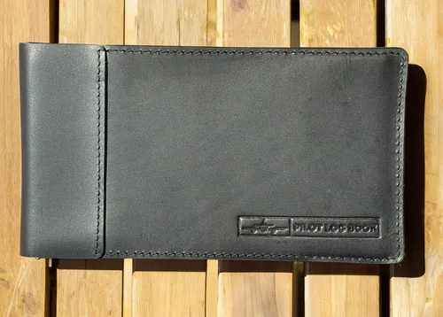 Vista 5 de Tolredo Pilot Log Book TL-SP-30 Flight Standard Logbook Top Grain Cow Leather Refillable Bleedproof Paper 96 Pages Aviation Notebook for FAA