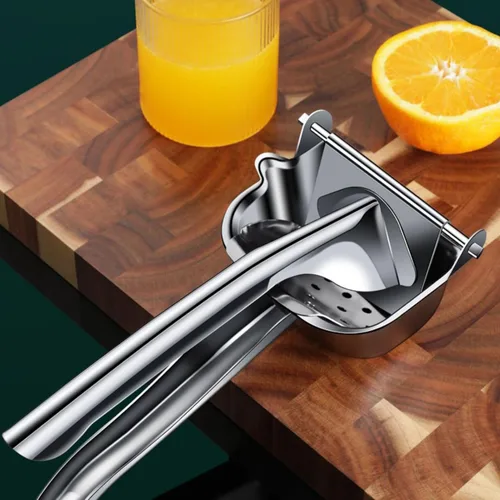 Vista 8 de Exprimidor manual de acero inoxidable, exprimidor de jugo de naranja, exprimidor de limón de acero inoxidable, exprimidor de jugo de naranja