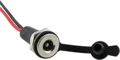 Vista 4 de Heyous 5 unids 0.217x0.083 in 10A DC-099 Cable de alimentación Enchufe Roscado Hembra Adaptador de Conector de Montaje Barril Jack Panel Adaptador