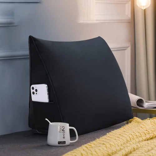 Vista 3 de Almohada de cuña para cabecero de cama Almohada pequeña de refuerzo para cabecera Almohada de lectura para sentarse en la cama para adultos, cojín