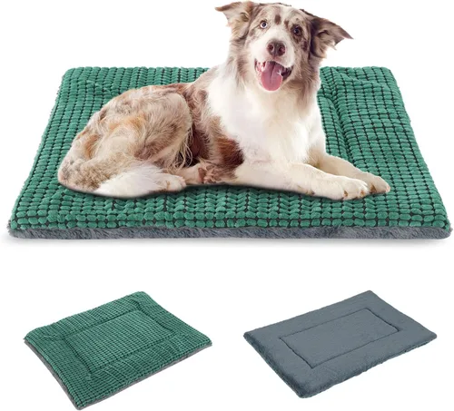 Vista 10 de BVAGSS Almohadilla Reversible para Jaula de Perro, Colchoneta de Cama para Mascotas de Espuma Viscoelástica, Colchón Suave y Cálido Lavable a