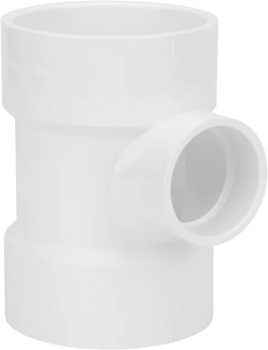 Vista 22 de Paquete de 8 accesorios de tubería de PVC de 1 pulgada x 3/4 pulgadas con codo de 90 grados (enchufe x zócalo) Schedule 40 PVC Slip Reductor 90°