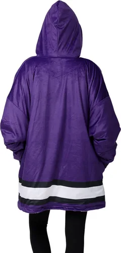 Vista 2 de FOCO Nfl Team Logo Reversible Oversized Sherpa Hoodie Sweatshirt Hoodeez