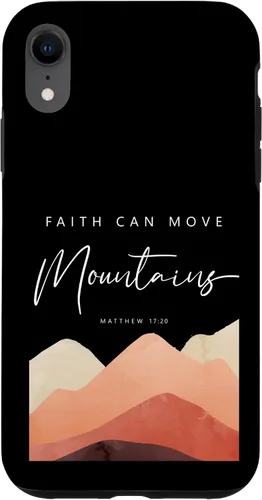 Vista 25 de Faith Can Move Mountains - Matthew 17 20 Inspiring Christian Case for iPhone 17