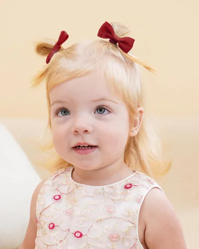 Vista 8 de 40 lazos para el pelo de 2 pulgadas para bebés y niñas, mini boutique, cinta elástica para el cabello, accesorios para niños pequeños