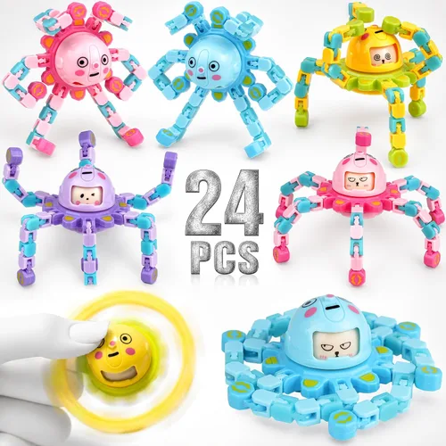 Vista 15 de KatchOn, 6 piezas transformables Fidget Spinner recuerdos de fiesta