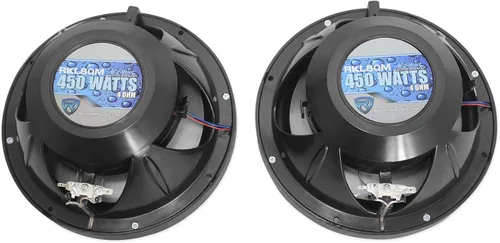 Vista 5 de Rockville Paquete RKL80MB: Par RKL80MB 8 "900W Marine Wakeboard LED Tower Altavoces-Negro, Par MAC80B 7.7" Negro Aluminio Wakeboard Altavoces Pods