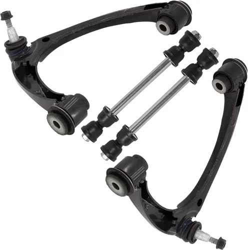 Vista 132 de Detroit Axle - 4 piezas de brazos de control traseros para Ford C-Max, Focus, Mazda 3 5, Volvo C30, C70, S40, V50, 4 brazos de control superiores e