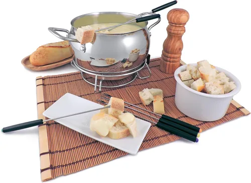 Vista 3 de Swissmar Mont Brule - Juego de fondue eléctrico, 9 piezas, 2.1 cuartos