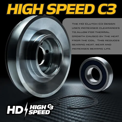 Vista 6 de HiTorq 130ftlb (OEM 105) Embrague de hoja de toma de fuerza, soporte y arnés de cables para John Deere L120 L130 LA130 LA140 LA145 LA150 LA155 LA165