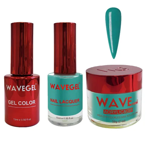Vista 39 de WAVEGEL - Juego de gel de remojo, laca de uñas y polvo acrílico y polvo de inmersión a juego - Colección Queen - #001 Negro sedoso