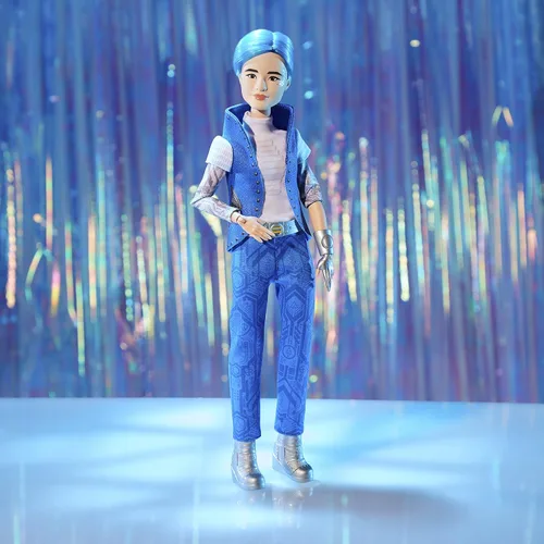 Vista 7 de Disney Princess Zombies 3 A-spen Fashion Doll - Muñeca de 12 pulgadas con pelo azul, traje de alienígena, zapatos y accesorios. Juguete para niños a