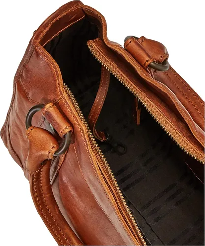 Vista 11 de Frye Melissa - Bolso de mano de piel con cremallera y correa ajustable para el hombro y asa superior