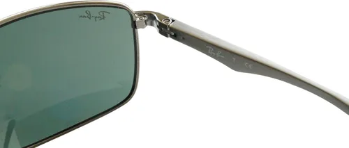 Vista 8 de Ray-Ban Gafas de sol rectangulares de metal RB3498 para hombre