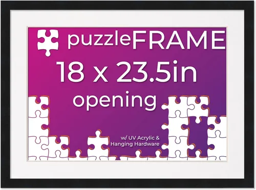 Vista 24 de Poster Palooza Kit de marco de rompecabezas de 11.25 x 38.25 pulgadas. El kit incluye hojas de pegamento para rompecabezas, marco de rompecabezas