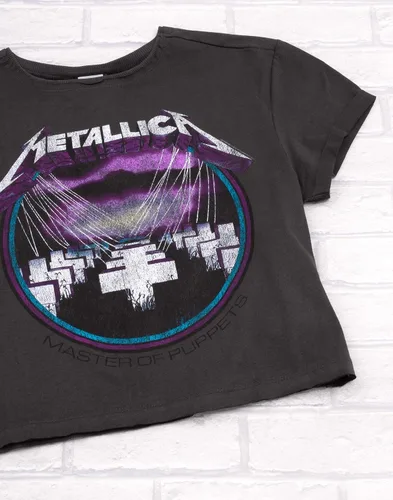 Vista 6 de Amplified Metallica - Camiseta corta para mujer con banda de Master of Puppets