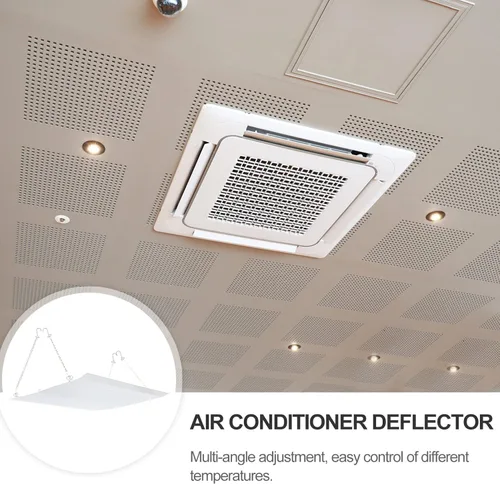 Vista 7 de DOITOOL Deflector de aire acondicionado de pegado de perforación, deflector de parabrisas ajustable, deflector de ventilación magnético mejorado