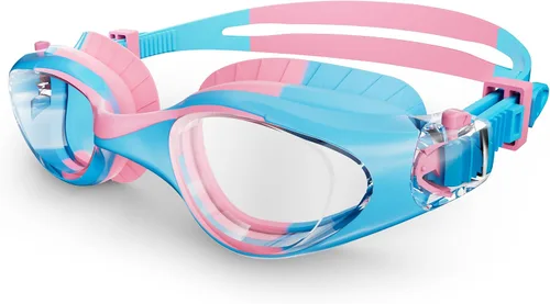Vista 9 de Swim Goggles for Kids 6-14, Anti-Fog UV Protection Clear Swimming Goggles, Leakproof Pool Swim Goggles for Boys Girls