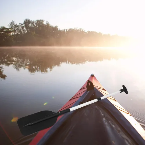 Vista 7 de LIOOBO Telescopic Kayak Paddle - 2Pcs Plastic Aluminum Canoe Oar, Boating Accessories River Tubing Paddles