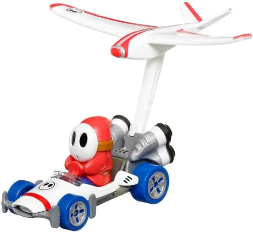 Vista 2 de Hot Wheels Mario Kart Veículo de Brinquedo Shy Guy B-Dasher