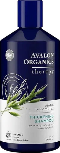 Vista 10 de Avalon Organics Champú terapéutico All Natural Biotin B-Complex, 11 onzas líquidas