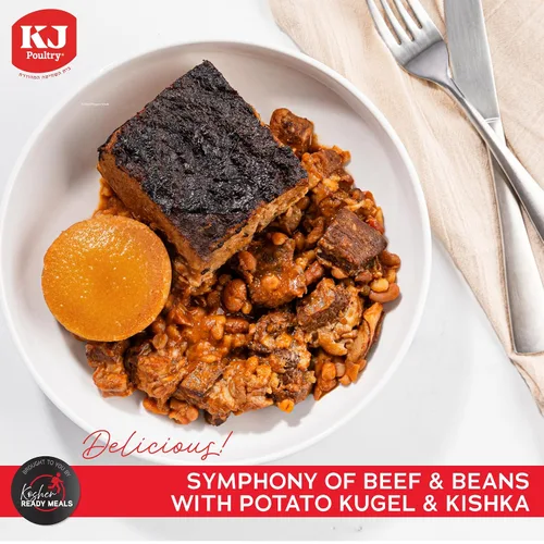 Vista 4 de KJ Poultry Kosher Ready Meals – Variedad de carne de res (4 unidades) preparada Entree totalmente cocida, estable en el microondas, cena, viajes