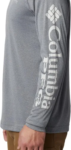 Vista 3 de Columbia PFG Terminal Tackle Heather - Camiseta de manga larga para hombre