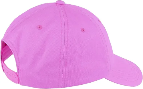 Vista 2 de New Balance Sarga de algodón ajustable de ala curvada unisex de 6 paneles estándar para hombres y mujeres Rosa (Vibrant Pink)