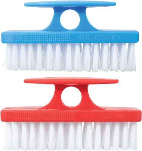 Vista 10 de Superio Cepillo de uñas para limpiar uñas, dedos de pies y pies, cepillo rígido multiusos, color azul
