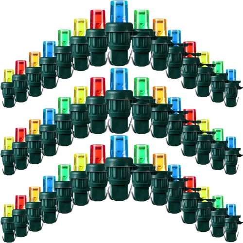 Vista 10 de Honoson Bombillas de Repuesto de Cadena de Luces LED de Navidad de 5 mm Bombillas de Luz de Alambre de Ángulo Amplio LED Conjunto de Luces