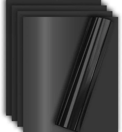 Vista 30 de Vinilo de transferencia de calor Aqua Foil HTV para playera 12" X 10" (Paquete de 5), fácil de desmalezar, tamaño garantizado