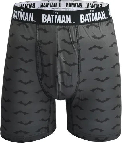 Vista 2 de BATMAN Paquete de 3 calzoncillos tipo bóxer cómodos para hombre, Gris