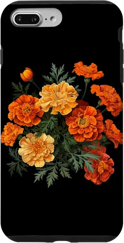 Vista 12 de Funda para iPhone 17 con diseño de flores de caléndula del mes de nacimiento