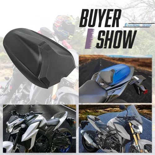 Vista 7 de Funda para asiento trasero de pasajero de motocicleta compatible con Su-zu-ki GSXS750 GSX-S750 GSXS GSX-S 750 2017 2018 2019 2020 2021 2022 Pillion