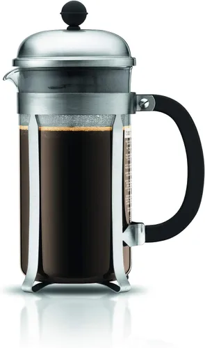 Vista 32 de Bodum Chambord - Cafetera de prensa francesa, Jarra de vidrio, Cromado