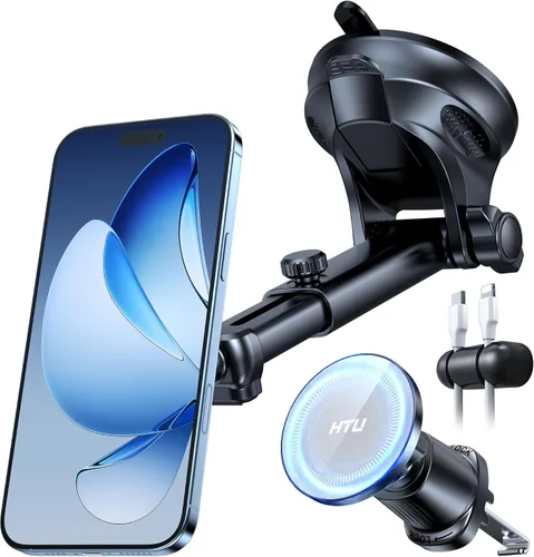 Vista 9 de HTU Soporte para teléfono de coche Super Suction Blue