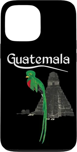 Vista 24 de Guate Quetzal Guatemala Maya Antigua Tikal Coban Volcan Cafe - Carcasa para iPhone 17
