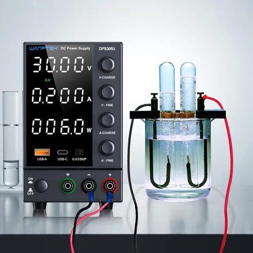 Vista 7 de Fuente de alimentación CC, fuente de alimentación de banco con perilla de codificador, fuente de alimentación regulada ajustable con USB de 5 V 3.6