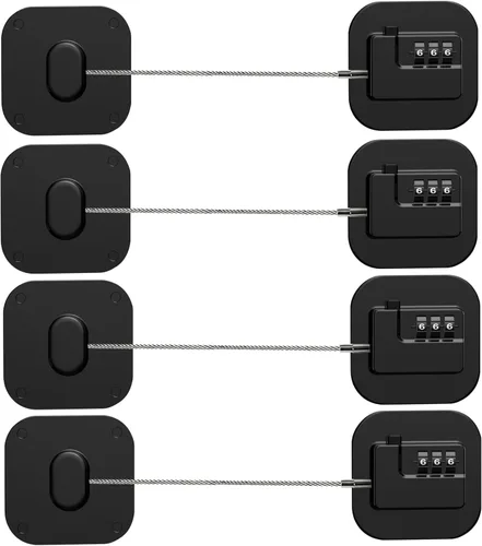 Vista 19 de Cerradura para refrigerador Himake, cerradura de combinación para gabinetes de refrigerador