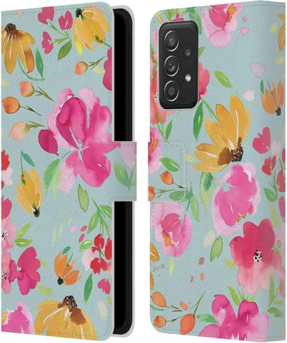 Vista 8 de Head Case Designs Officially Licensed Ninola Butterfly Nature Spring Floral Leather Wallet Case Compatible with Samsung Galaxy A53 5G (2022)
