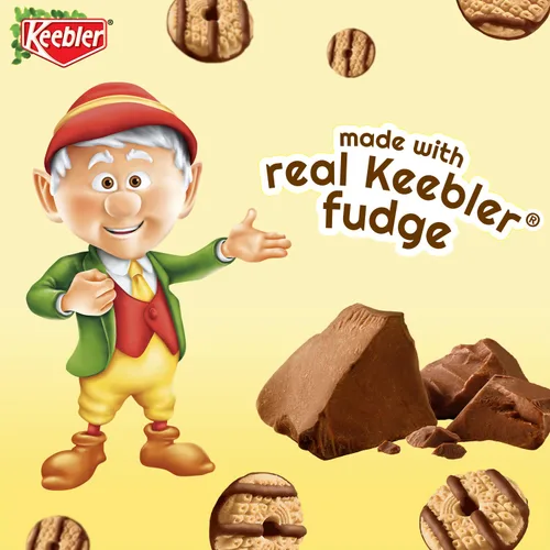 Vista 3 de Keebler Minis de galletas Fudge Stripes Original, 12 unidades, paquete de 4