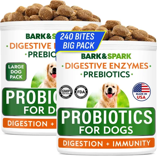 Vista 15 de BARK&SPARK Masticables sin caca para perros, coprofagia y disuasorio para comer heces con probióticos, enzimas digestivas y apoyo para el aliento