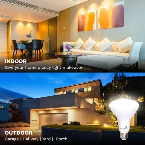 Vista 2 de Bioluz LED BR30 foco de ledes, 90 CRI regulable, 800 lúmenes. 65 W-95 W foco BR30 de repuesto interior/exterior LED Flood foco en la lista UL