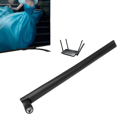 Vista 7 de Antena omnidireccional SMA 2.4G, 5G de doble banda de red antena externa para RT AC68u