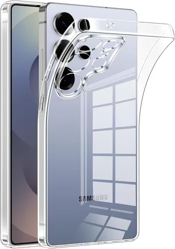 Vista 80 de Funda transparente para Samsung S23 5G, funda protectora de silicona transparente a prueba de golpes, funda protectora de TPU transparente