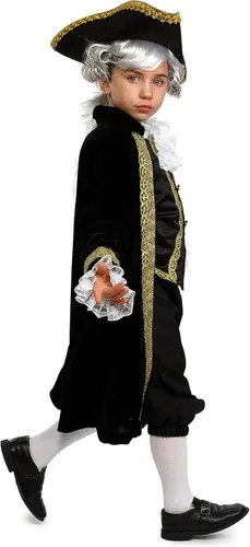 Vista 3 de Dress Up America Disfraz colonial para niños, disfraz histórico para niños, disfraz de padres fundadores