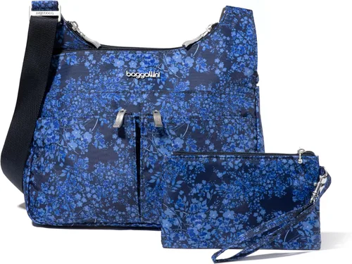 Vista 31 de Baggallini Crossbody Travel Bag 11x8.5 Lightweight Water-resistant Nylon Handbag Manzana