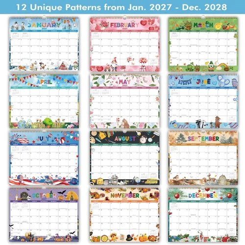 Vista 6 de Calendar 2027-2028 - 2 Year Wall Calendar 2027-2028, Jan 2027 - Dec 2028
