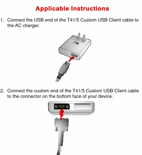 Vista 4 de Cable de transferencia de datos de host USB T41 8Pin a USB-A para Trimble Juno T41/5 computadora portátil